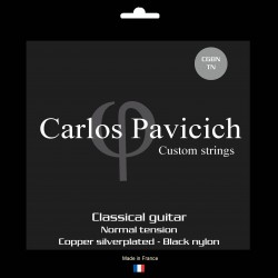 Classical guitar Black nylon set Normal tension