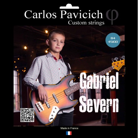Gabriel Severn  4 trings Bass set Nickel 45-105