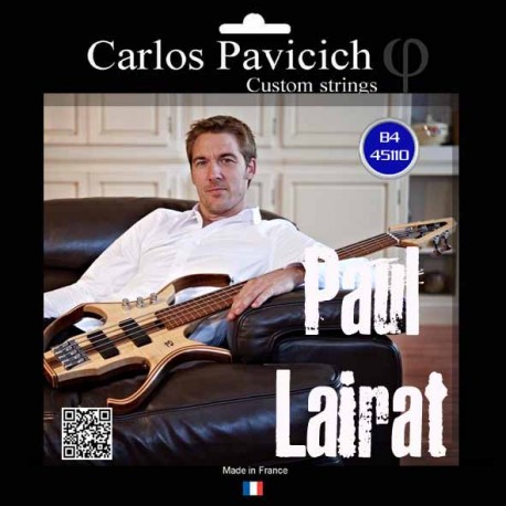 Jeu cordes basse Paul LAIRAT acier inxoydable 45-105